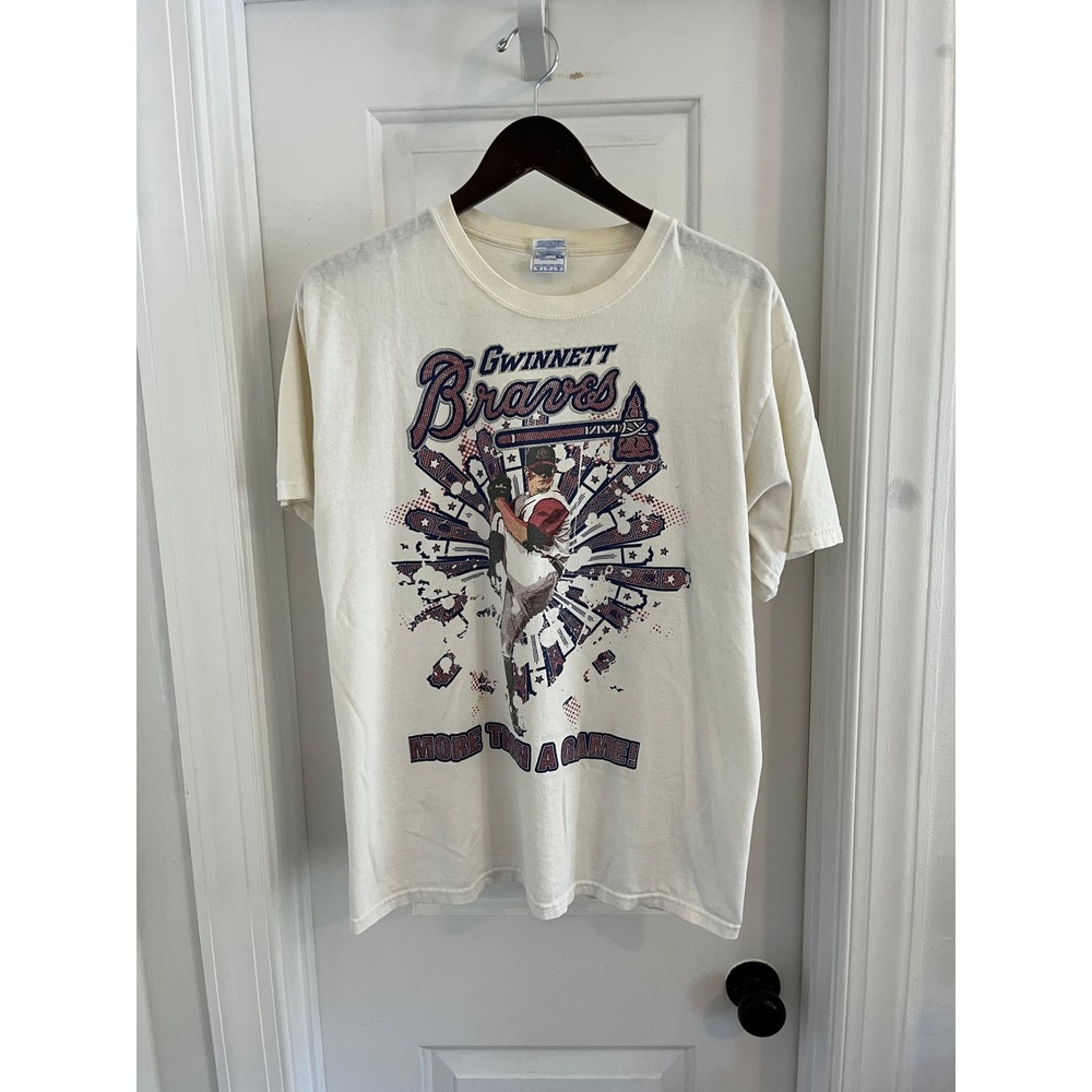 Gwinnett Braves 2011 Coolray Field Tour Graphic T-Shirt Mens Large White Yazbek